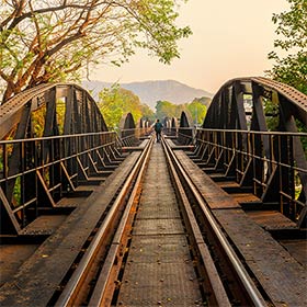 Le célèbre Pont de la rivière Kwai