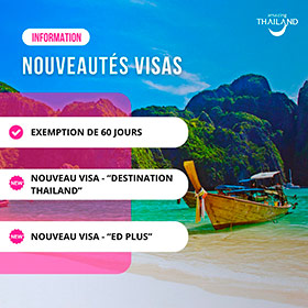 Belles nouveautés dans les visas !